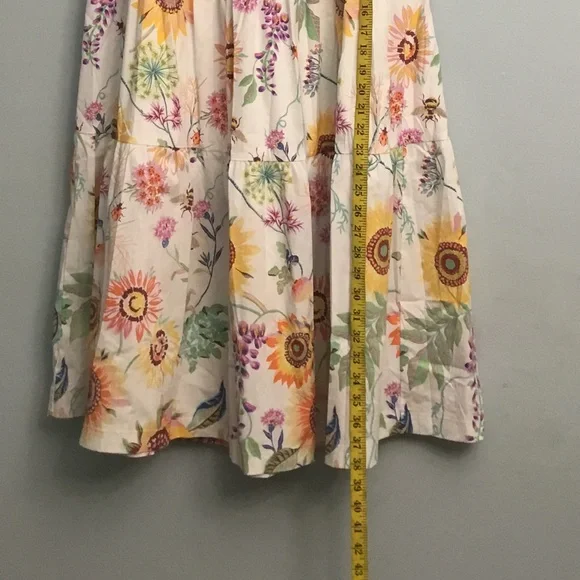 Elie Tahari White and Purple Floral Skirt - Picture 6 of 16